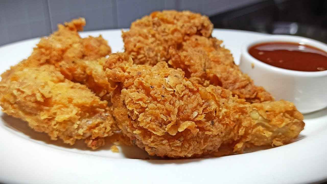 How To Cook Popcorn Chicken In Air Fryer? Image of Cooked Popcorn Chicken On Plate